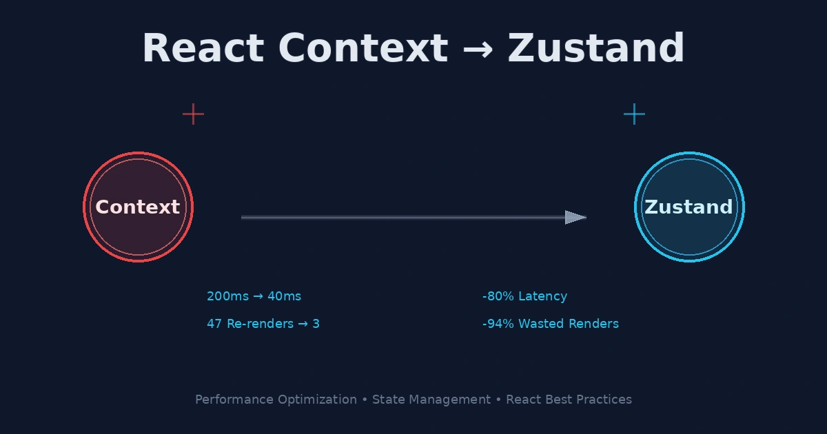 React Context to Zustand migration