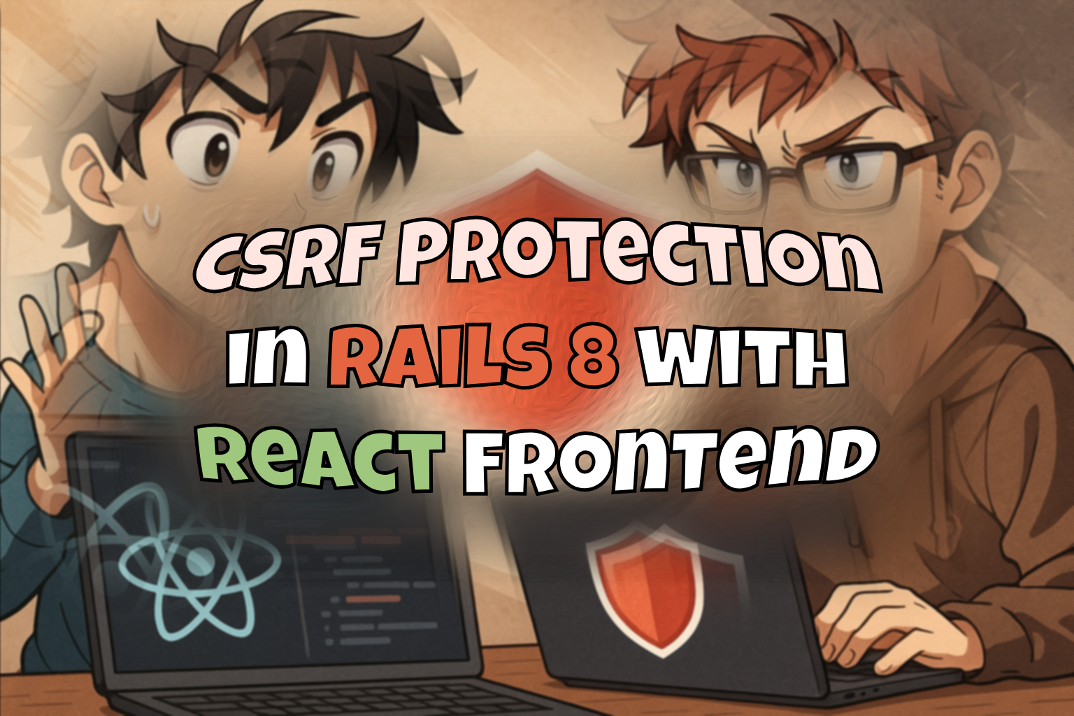 deux personnes utilisant Ruby on Rails et React