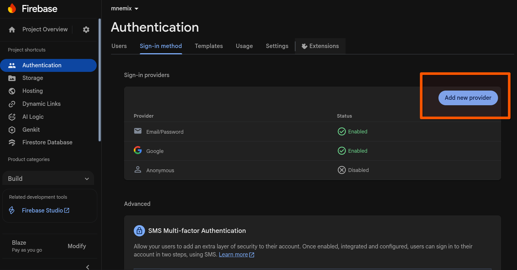 Ajouter un nouveau fournisseur d&rsquo;authentification