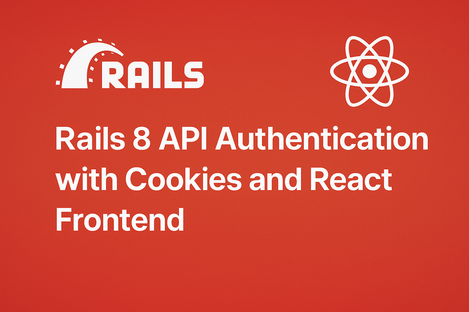 Logos React et Ruby on Rails 8